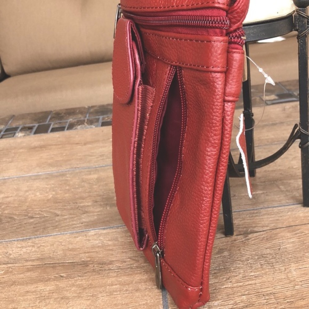 Leather Multipocket Crossbody - Picture 2 of 11